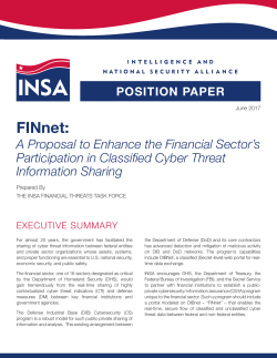 FINnet - The Intelligence National Security Alliance