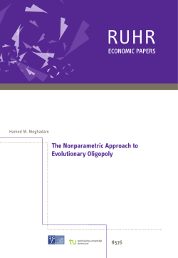 The Nonparametric Approach to Evolutionary Oligopoly