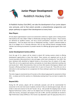 RHC Junior Player Development 2015