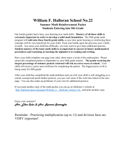 Entering 5th Grade Summer Math Packet