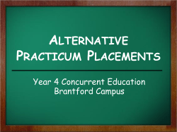 Alternative Placements