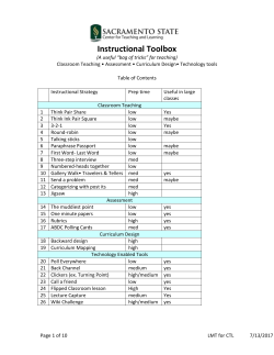 Instructional Toolbox