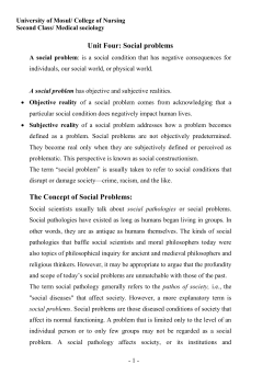 A social problem