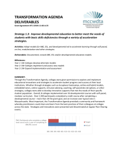 MCCWDTA Strategy 1.3 Cover Sheet