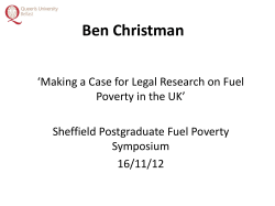 Ben Christman - Making a Case for FP Research in the UK