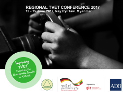 PowerPoint-Pr&auml;sentation - Regional TVET Conference