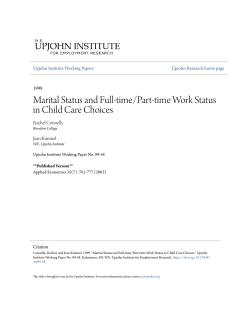 Marital Status and Full-time/Part-time Work