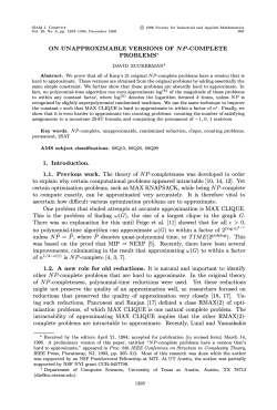 On Unapproximable Versions of NP