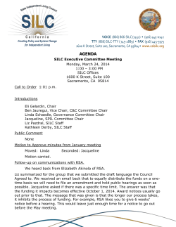 March 2014 Executive Committee DRAFT Minutes Page 1 AGENDA