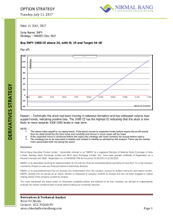 DERIV ATIV ES STRATEGY