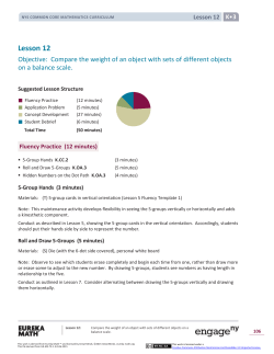 Kindergarten Mathematics Module 3, Topic C, Lesson 12