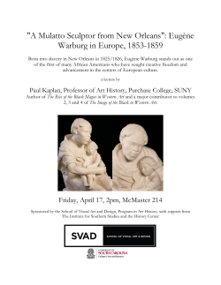 "A Mulatto Sculptor from New Orleans": Eug&egrave;ne