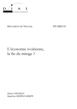 L&rsquo;&eacute;conomie ivoirienne, la fin du mirage ?