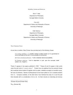 "Reliability, Realism, and Relativism''