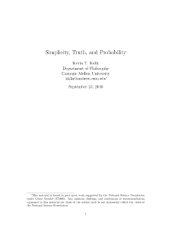 "Simplicity, Truth, and Probability"