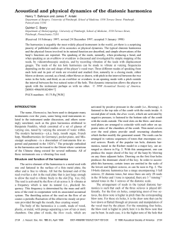 Physics and Physiology of the Harmonica