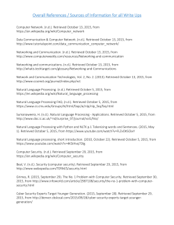 Sources of Information