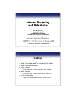 Internet Marketing and Web Mining