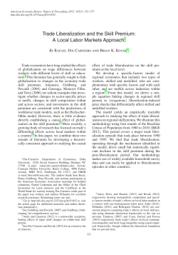 Trade Liberalization and the Skill Premium: A Local Labor Markets Approach