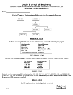 Started at Pace Fall 2012 through Spring 2014
