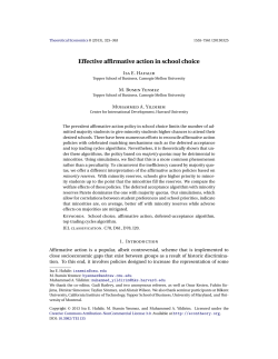 Effective Affirmative Action in School Choice