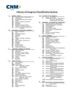 Library of Congress Classification System