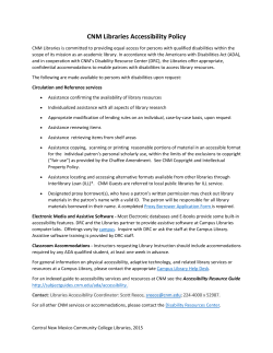 Accessibility Policy