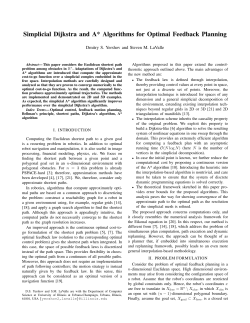 Simplicial Dijkstra and A* Algorithms for Optimal Feedback Planning