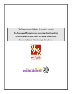 Housing and Dining Marketing Case 2007