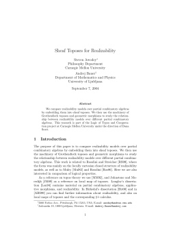 Sheaf toposes for realizability (2004).