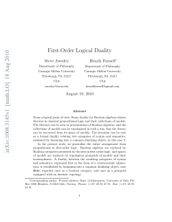 First-order logical duality.