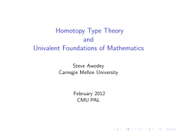 Homotopy Type Theory and Univalent Foundations.