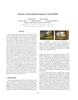Dynamic and Invisible Messaging for Visual MIMO