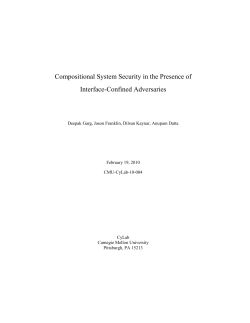 Compositional System Security with Interface-Confined Adversaries