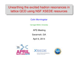 Unearthing the excited hadron resonances in latticeQCD using NSF XSEDE resources
