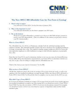 1095 Tax Form FAQs