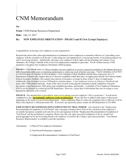 Non-Exempt&nbsp;Hourly Trial Period Completion Form - 6 month