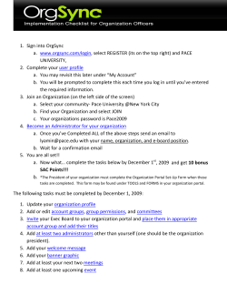 How to Register to Org Sync