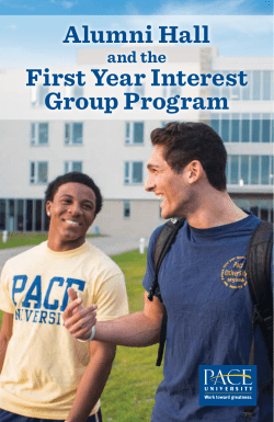 Alumni Hall and the First Year Interest Group Program