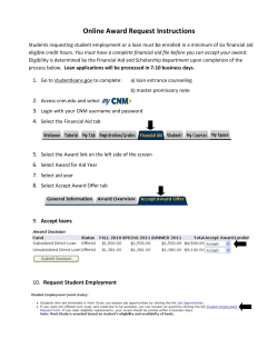 Instructions to Apply for Direct Loans