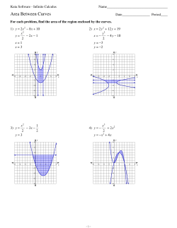 Area Between Curves