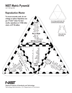 NIST Metric Pyramid