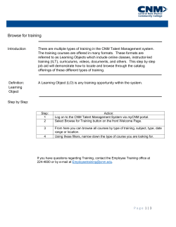 Browse for Training