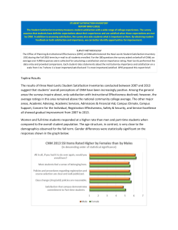 Noel-Levitz Student Satisfaction Inventory