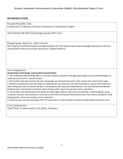 SAAC Assessment Report 2010-2011