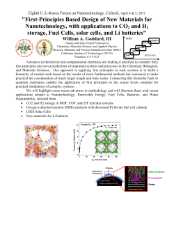 First-Principles Based Design of New Materials for Nanotechnology, with Applications to CO 2