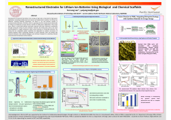 Nanostructure Electrodes for Lithium Ion Batteries using Biological and Chemical Scaffolds