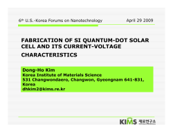 Fabrication of Si quantum dot solar cell and its Current-Voltage characteristics