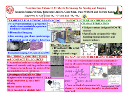 Nanostructure Enhanced Terahertz Technology for Sensing and Imaging