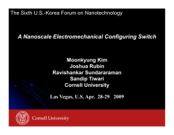 A Nanoscale Electromechanical Configuring Switch